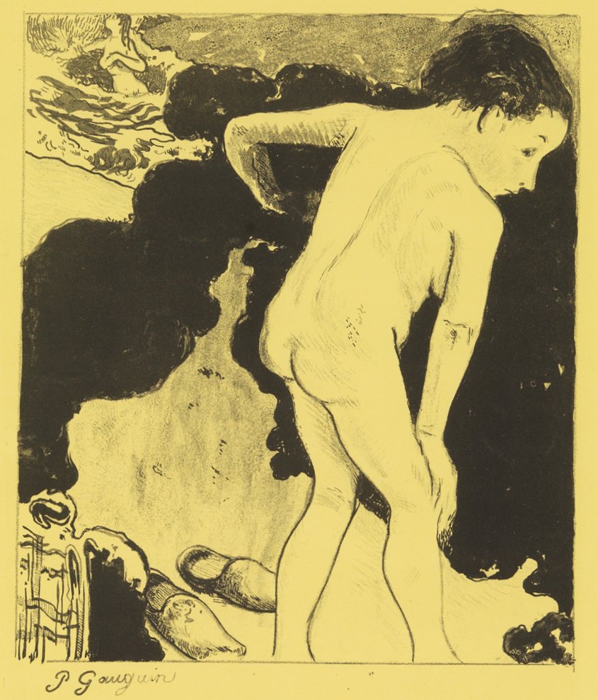 Koupající se v Bretani, z Volpini Suite: Dessins lithographiques, 1889., 1889. od Paul Gauguin
