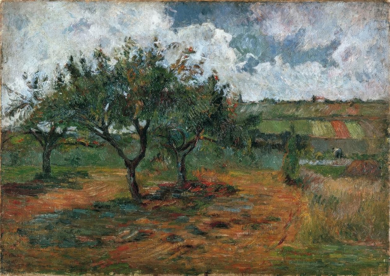 Kvetoucí jabloně od Paul Gauguin