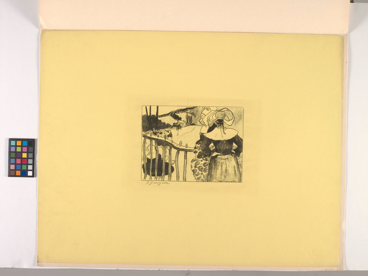 Breton ženy U Plotu od Paul Gauguin