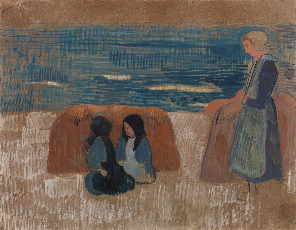 Bretonské ženy u moře od Paul Gauguin