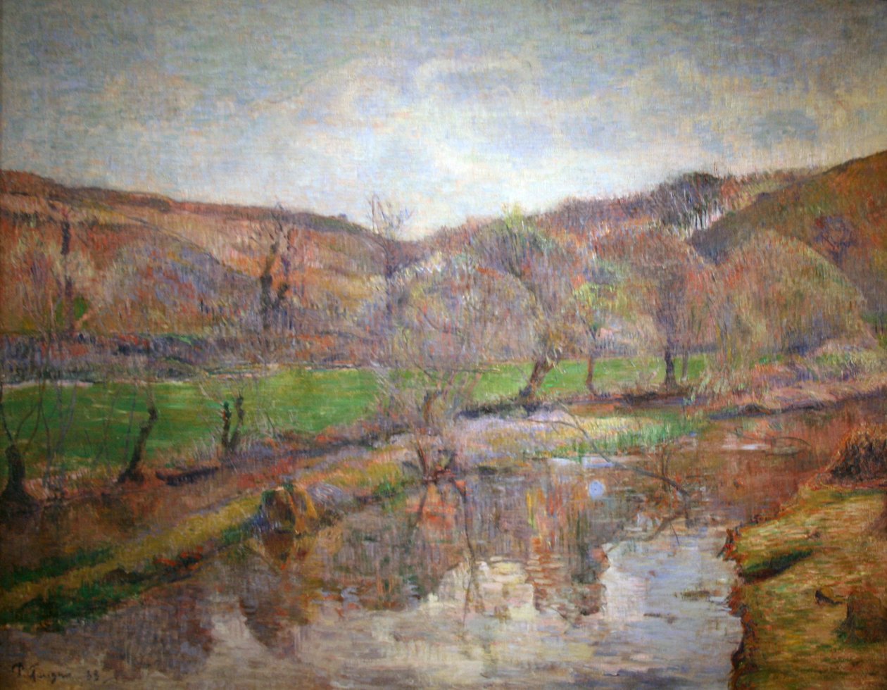 Bretaňská krajina od Paul Gauguin