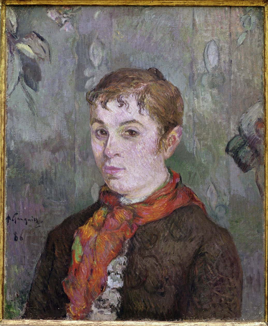 Busta ženy (olej na plátně od Paul Gauguin