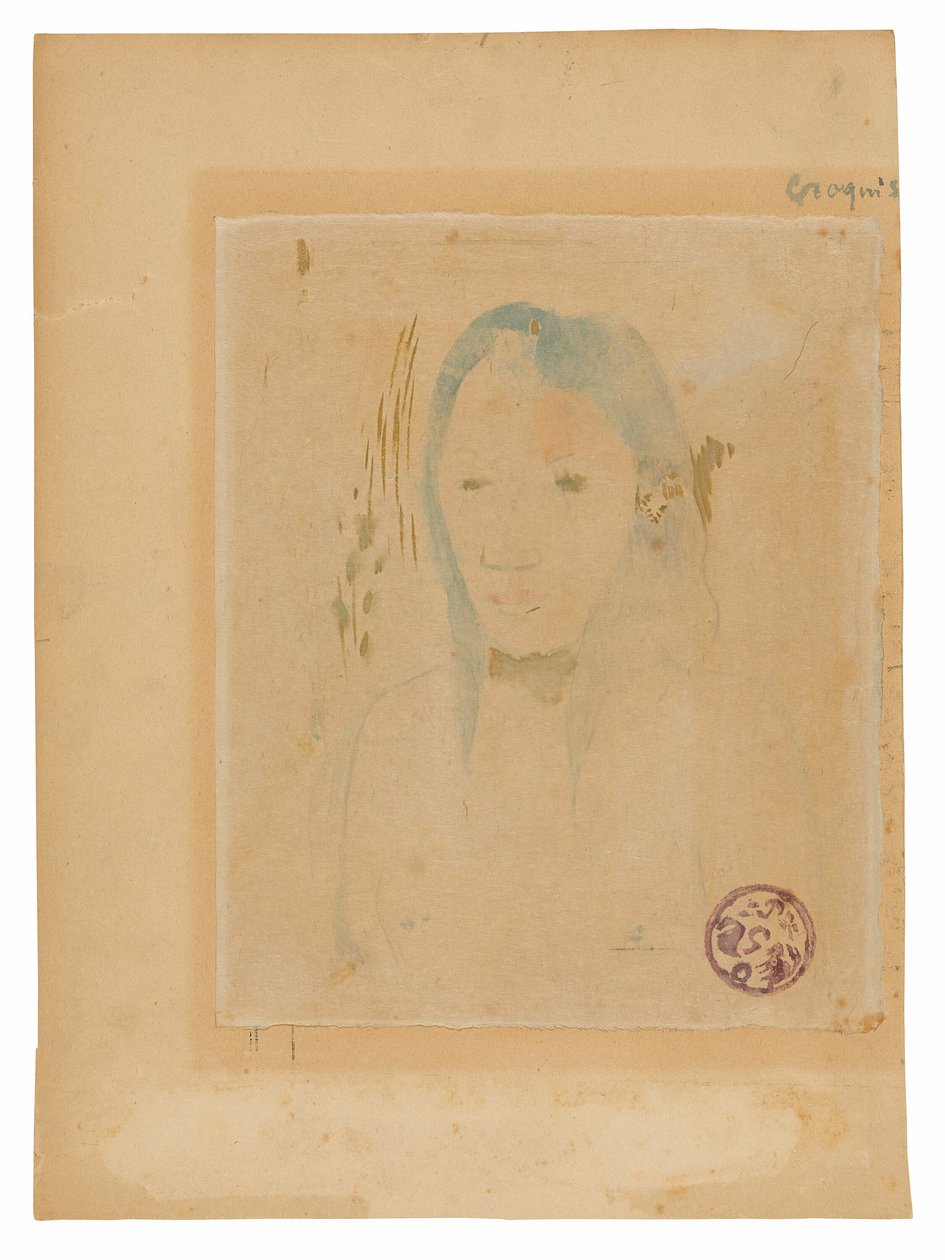 Busta tahitské ženy od Paul Gauguin