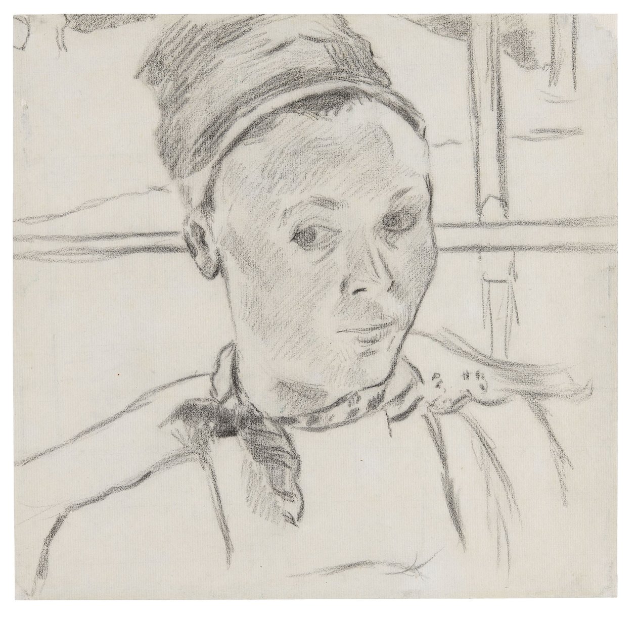 Busta mladé Bretonky (možná Marie Lagadu) od Paul Gauguin