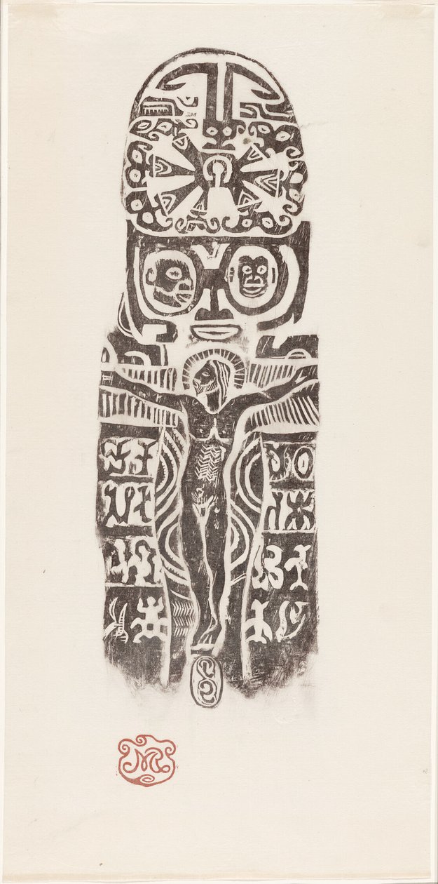 Kristus na kříži od Paul Gauguin