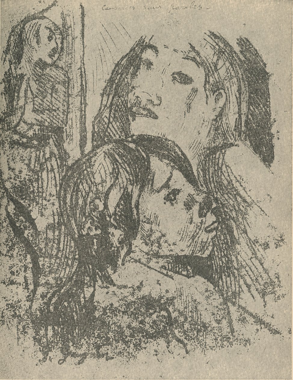 Rozhovor beze slov, 1936 od Paul Gauguin