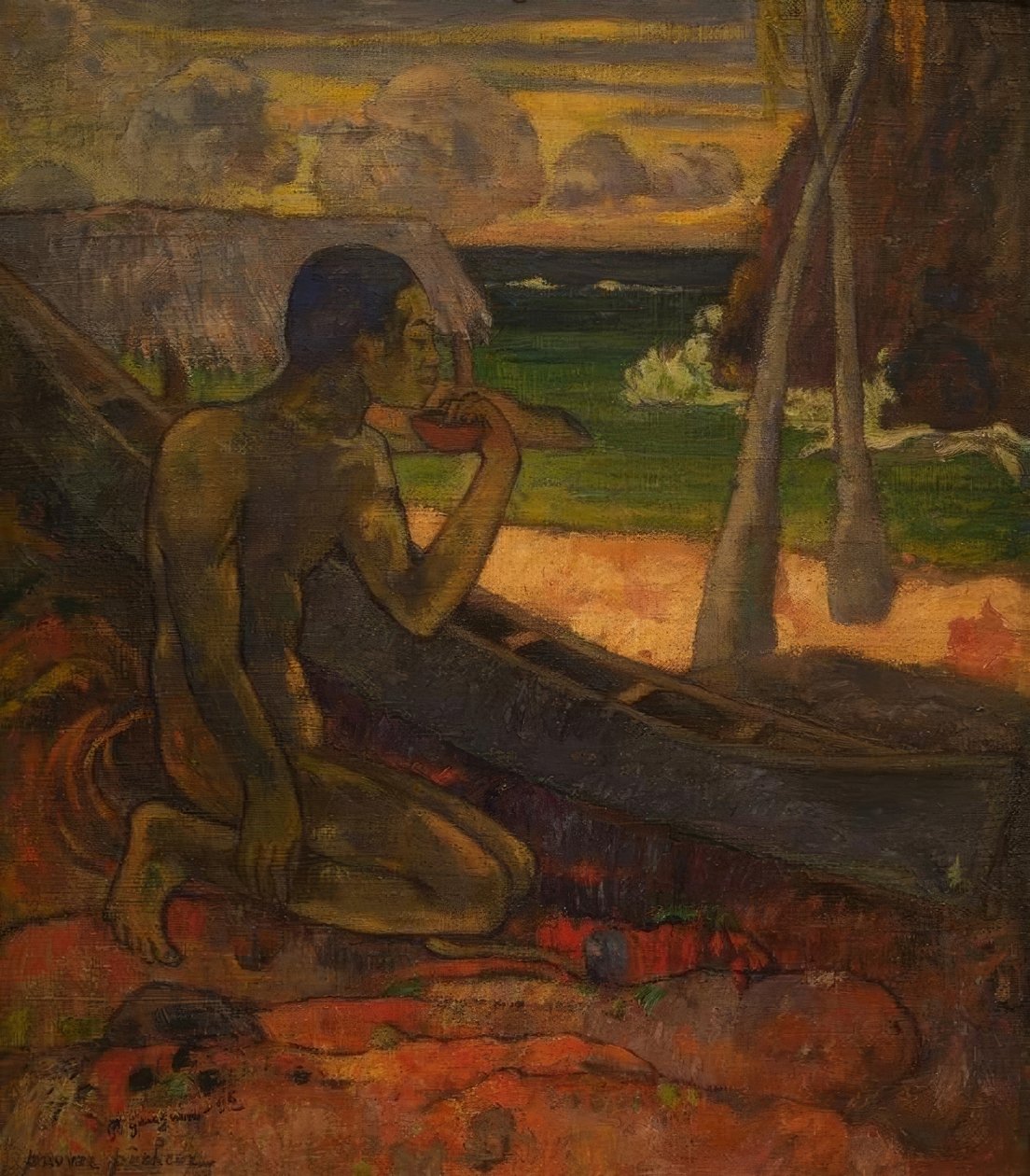 Chudák rybář od Paul Gauguin