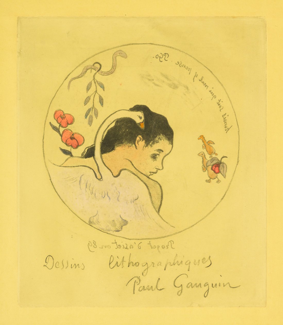 Entwurf für einen Porzellanteller od Paul Gauguin