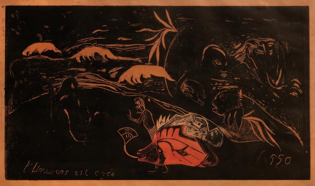 Stvoření vesmíru od Paul Gauguin