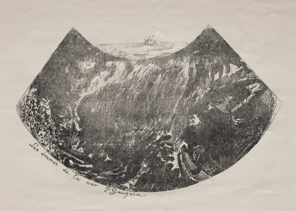 Dramata moře od Paul Gauguin