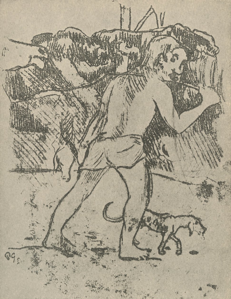 Kresba, 1936 od Paul Gauguin