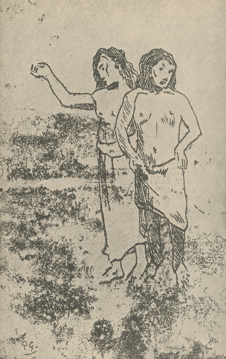 Kresba, 1936 od Paul Gauguin