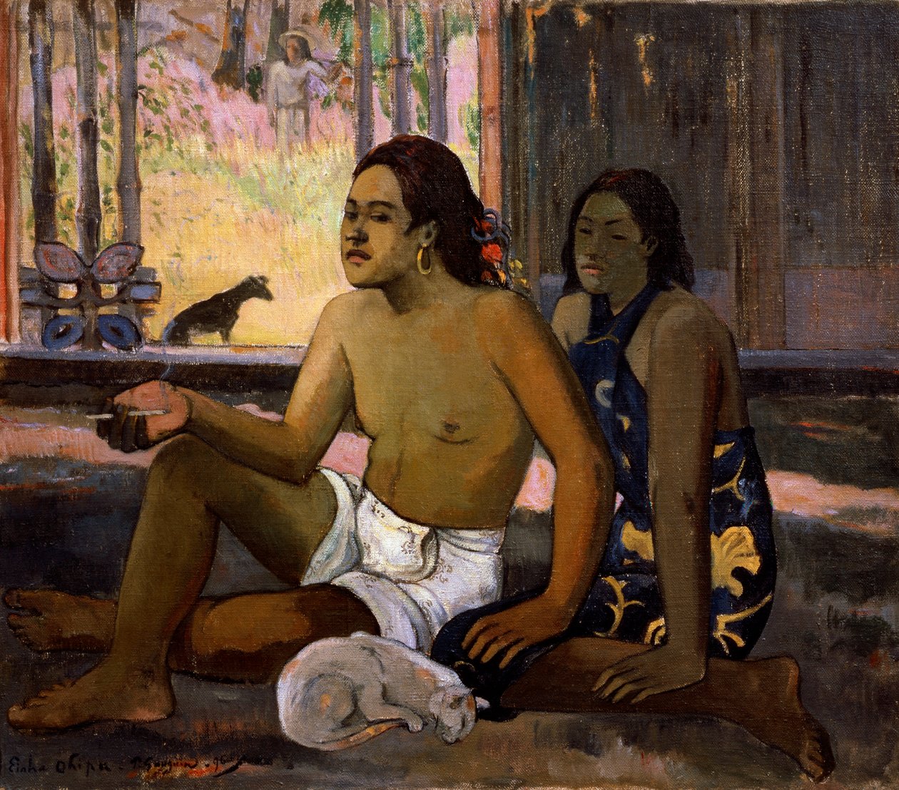 Nefunguje Nefunguje. Tahiťané v pokoji, 1896. od Paul Gauguin