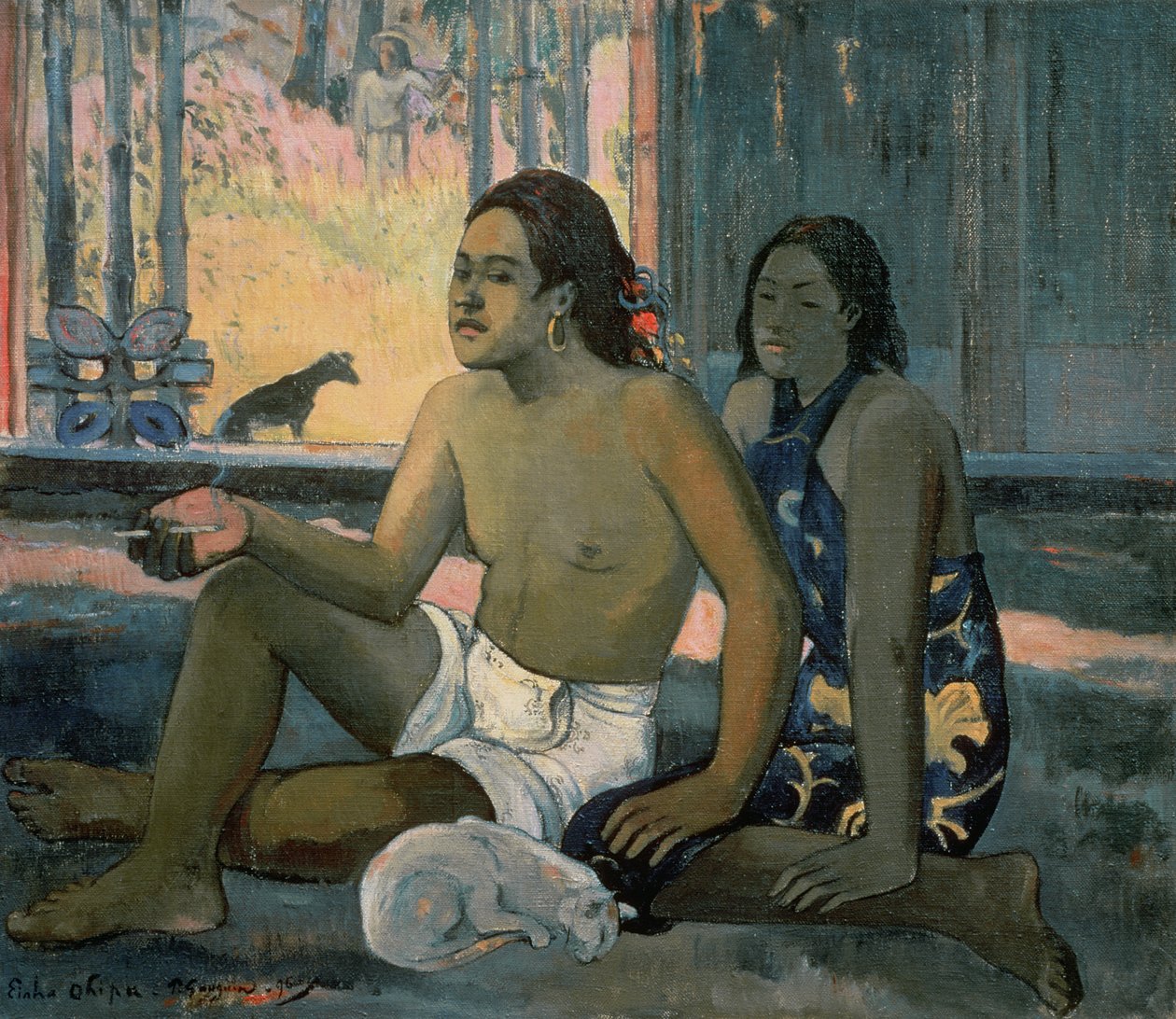 Eiaha Ohipa aneb Tahiťané v jedné místnosti od Paul Gauguin