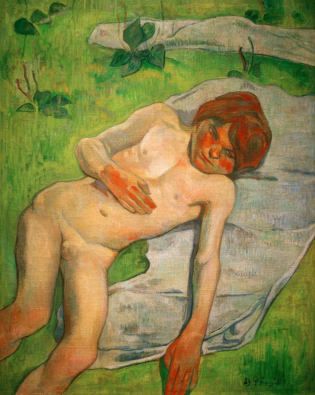 Bretonský chlapec od Paul Gauguin