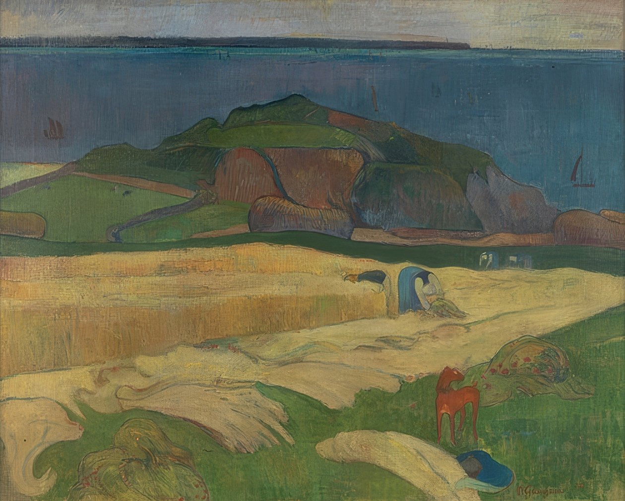 Ernte (Le Pouldu). 1890 od Paul Gauguin