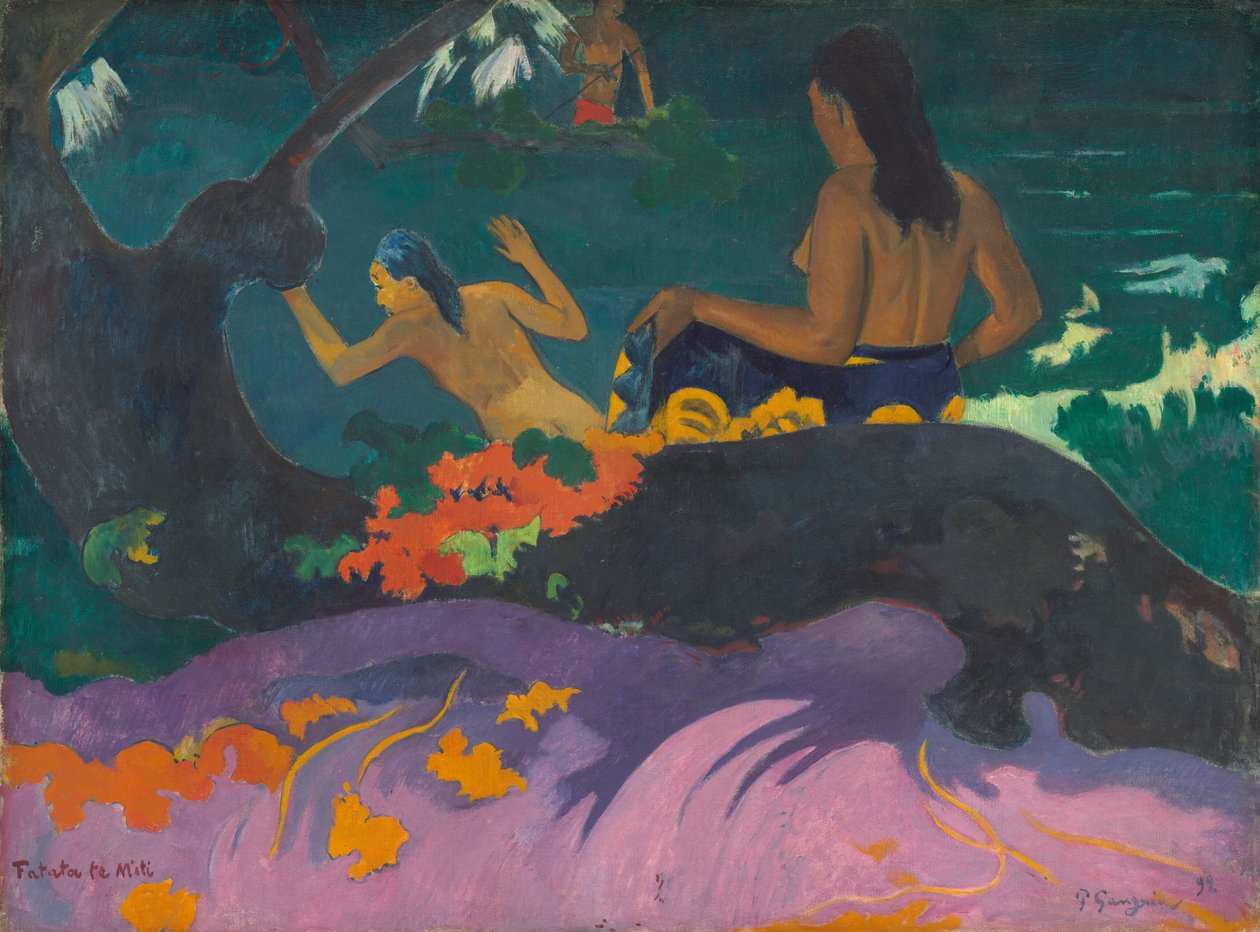 U moře od Paul Gauguin