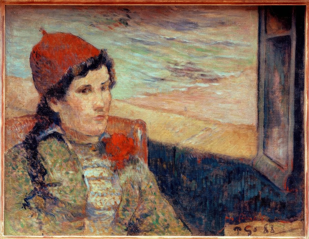 Žena před otevřeným oknem, zvaná Nevěsta od Paul Gauguin