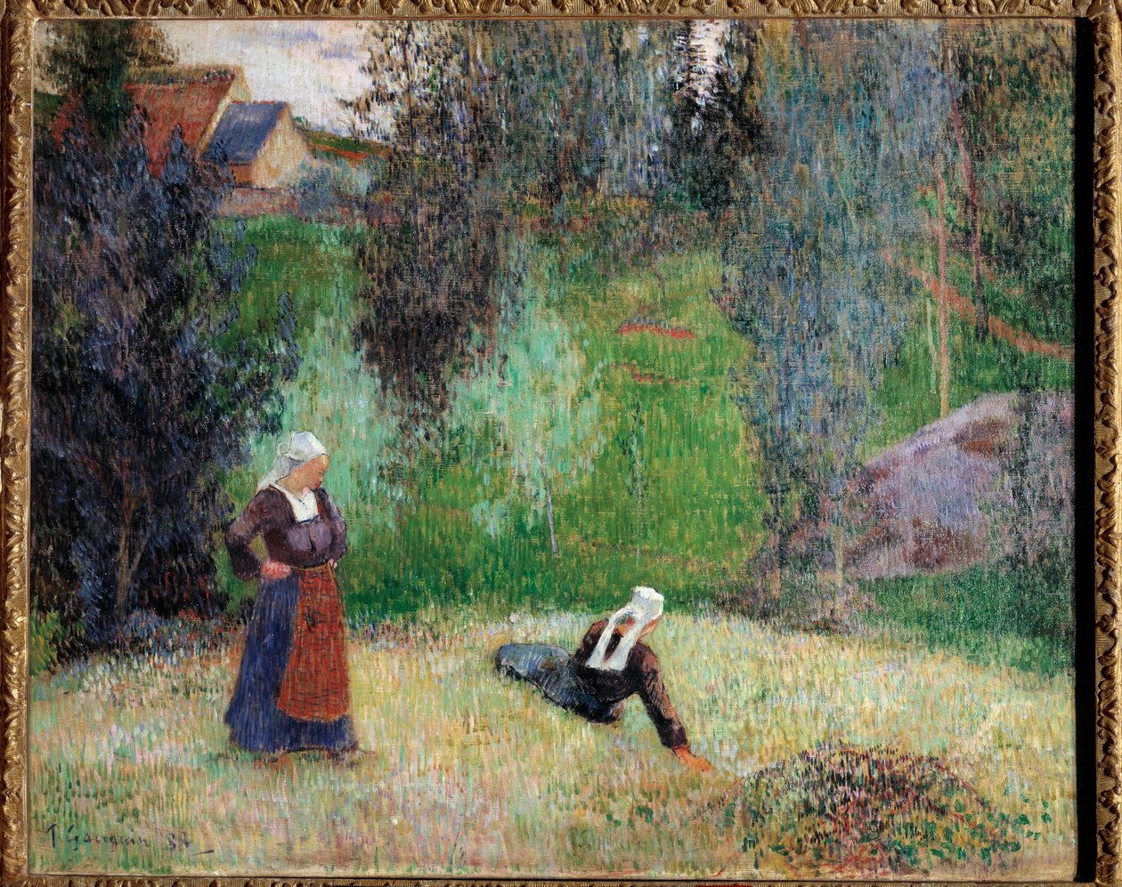 Obraz První květy Bretaně od Paula Gauguina (1848-1903) od Paul Gauguin