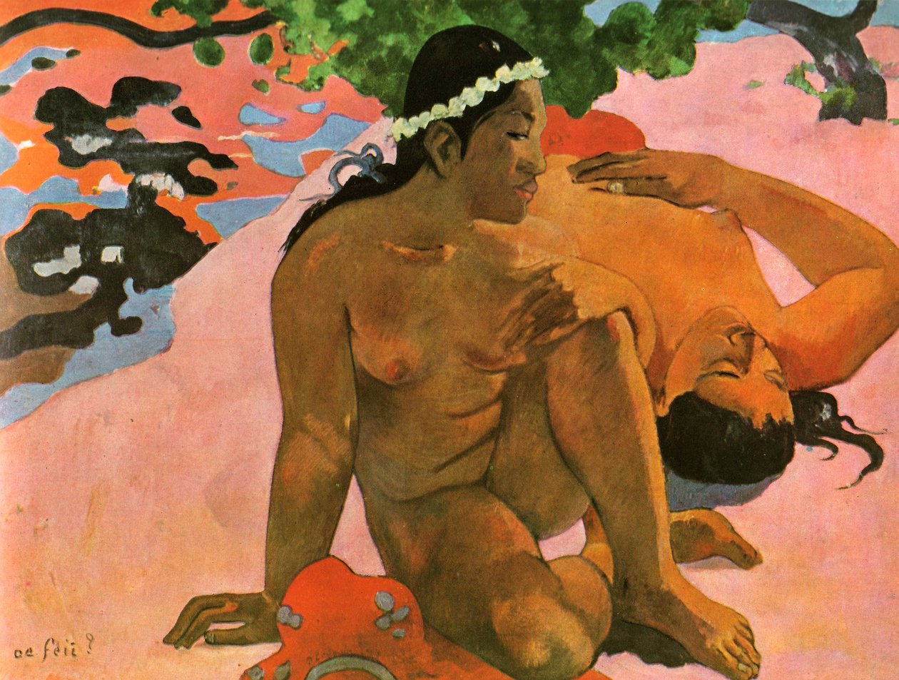 Francouzština:  Aha oe Feii (Cože! Žárlíš) Aha Oe Feii od Paul Gauguin