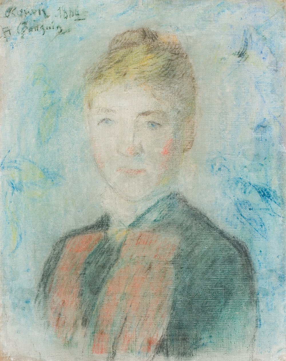 Francouzština:  Manthey, Portrait de Sophie Margrethe Manthey Mlle S. Manthey od Paul Gauguin