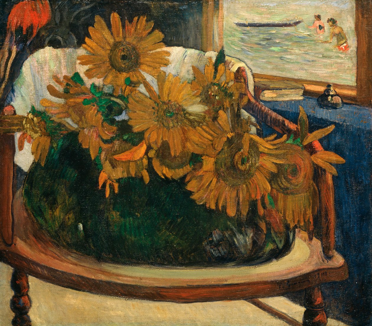 Německy: Tournesols sur un fauteuil Slunečnice na křesle od Paul Gauguin
