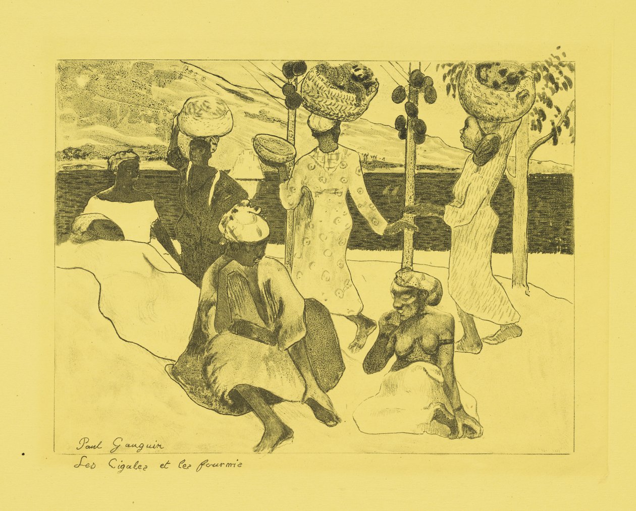 Kobylky a mravenci: Suvenýr z Martiniku, 1889 od Paul Gauguin