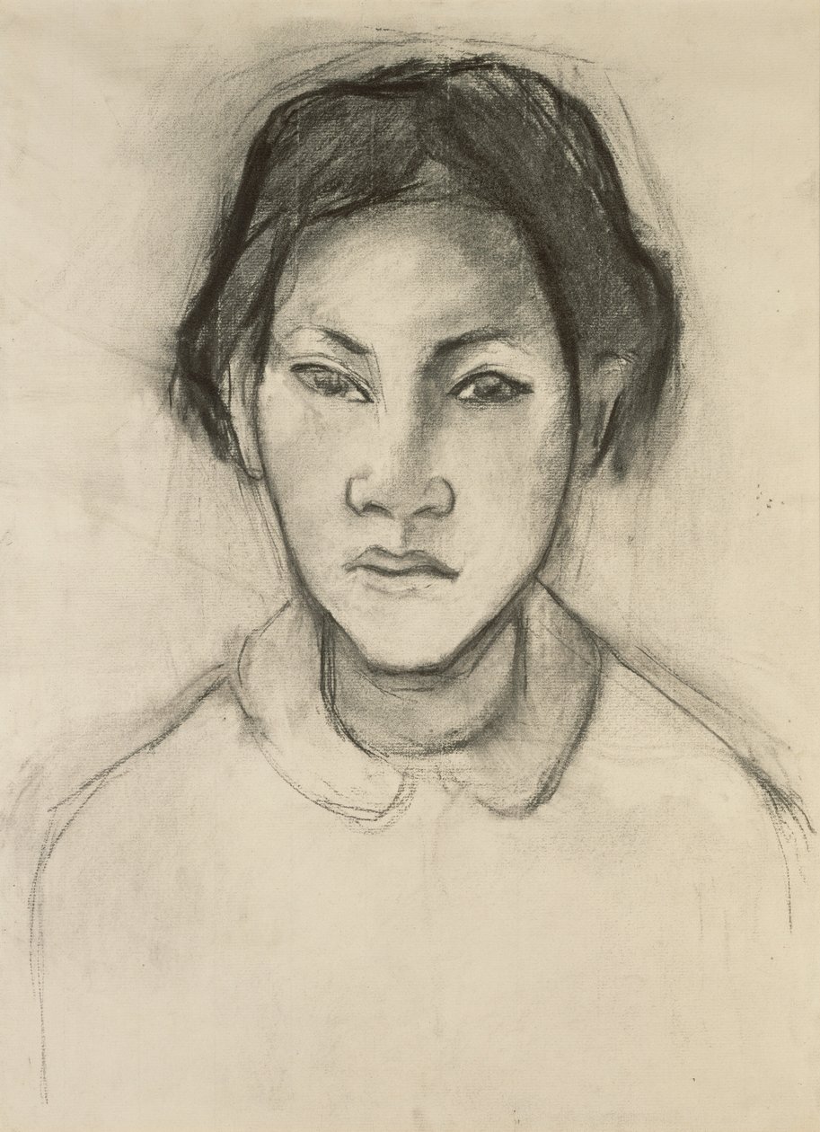 Hlava tahitské ženy od Paul Gauguin