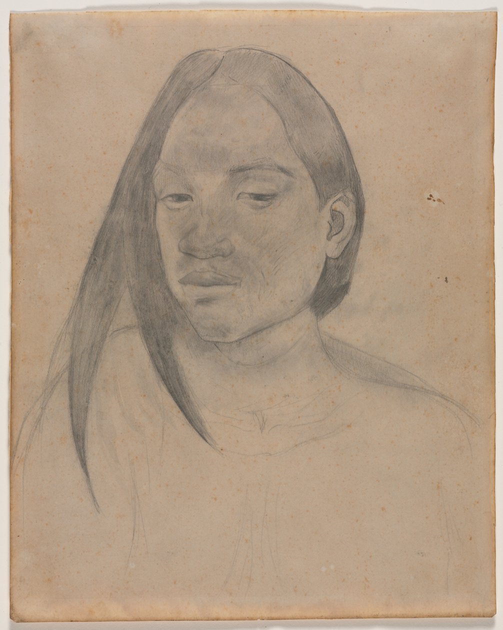 Hlava tahitské ženy, 1891. od Paul Gauguin