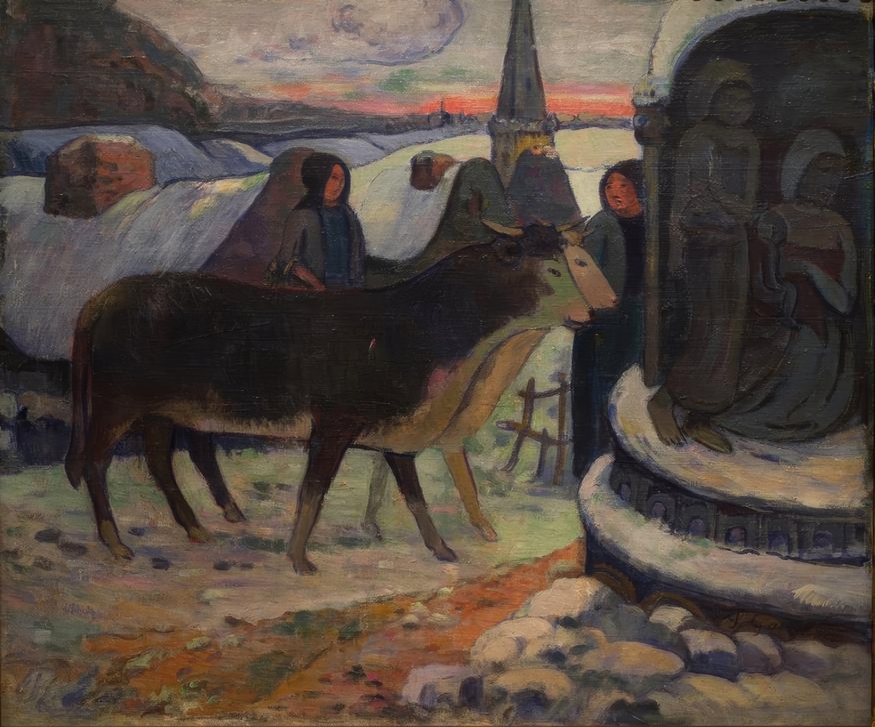 Svatá noc (požehnání vola) od Paul Gauguin