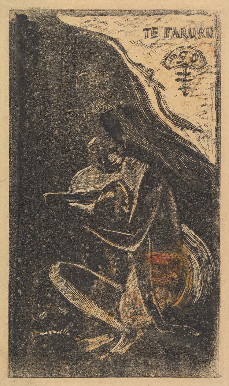 Here We Make Love Te Faruru, z vůně Noa Noa, 1893-94. od Paul Gauguin