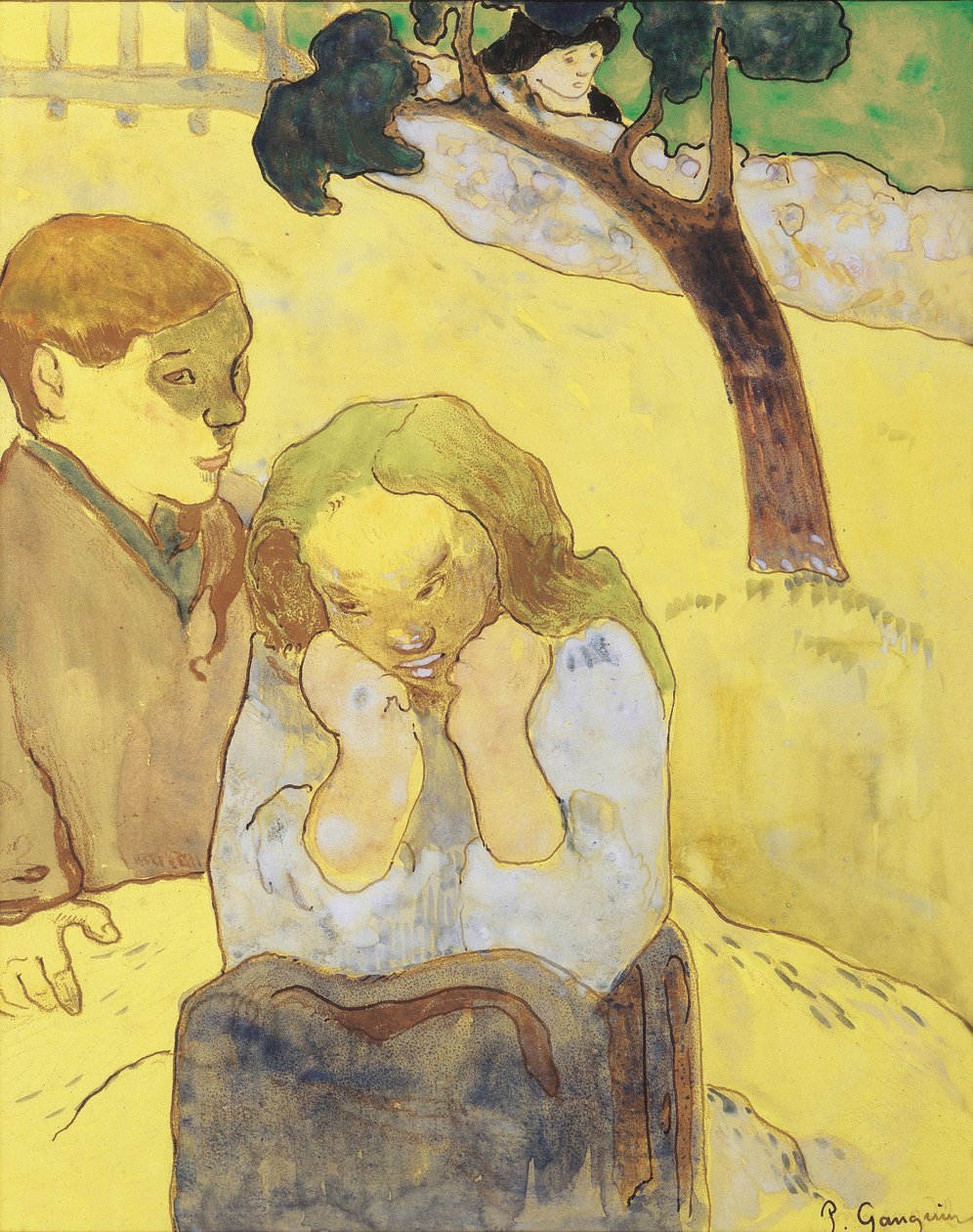 Lidská bída; Human Miseries, 1889 od Paul Gauguin