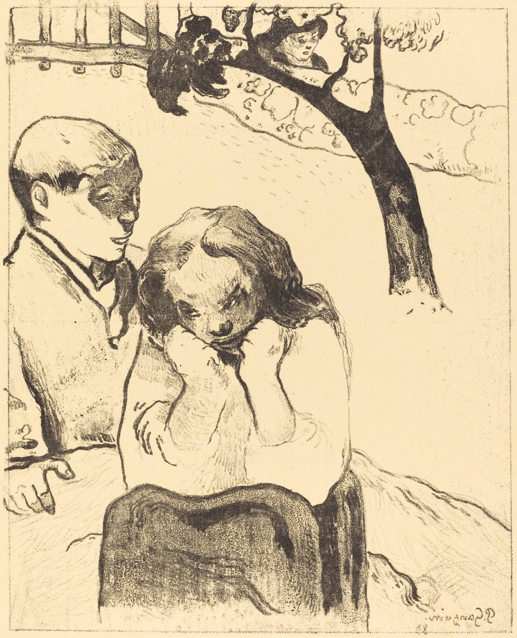 Lidský smutek (Miseres humaines) od Paul Gauguin