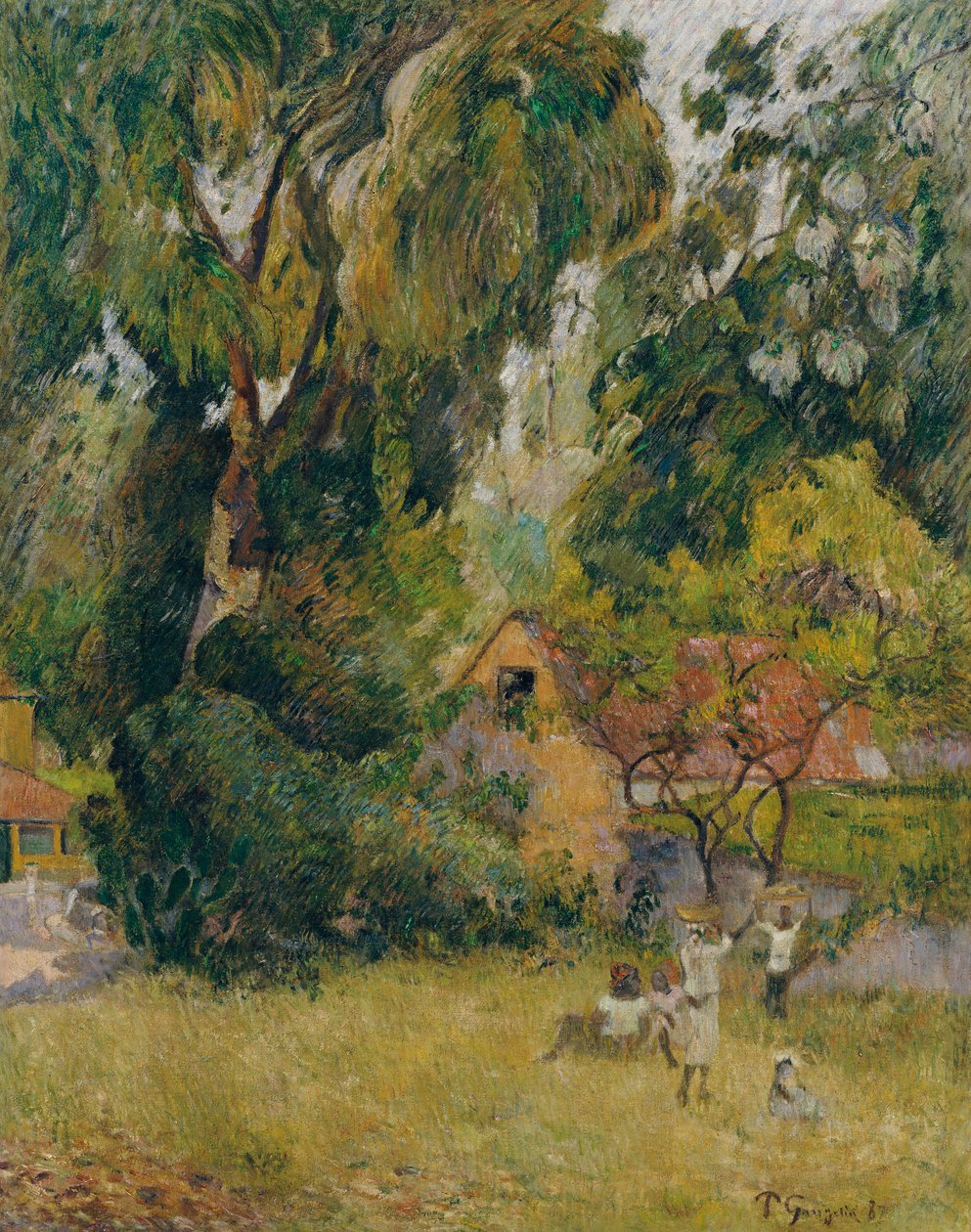Chaty pod stromy od Paul Gauguin