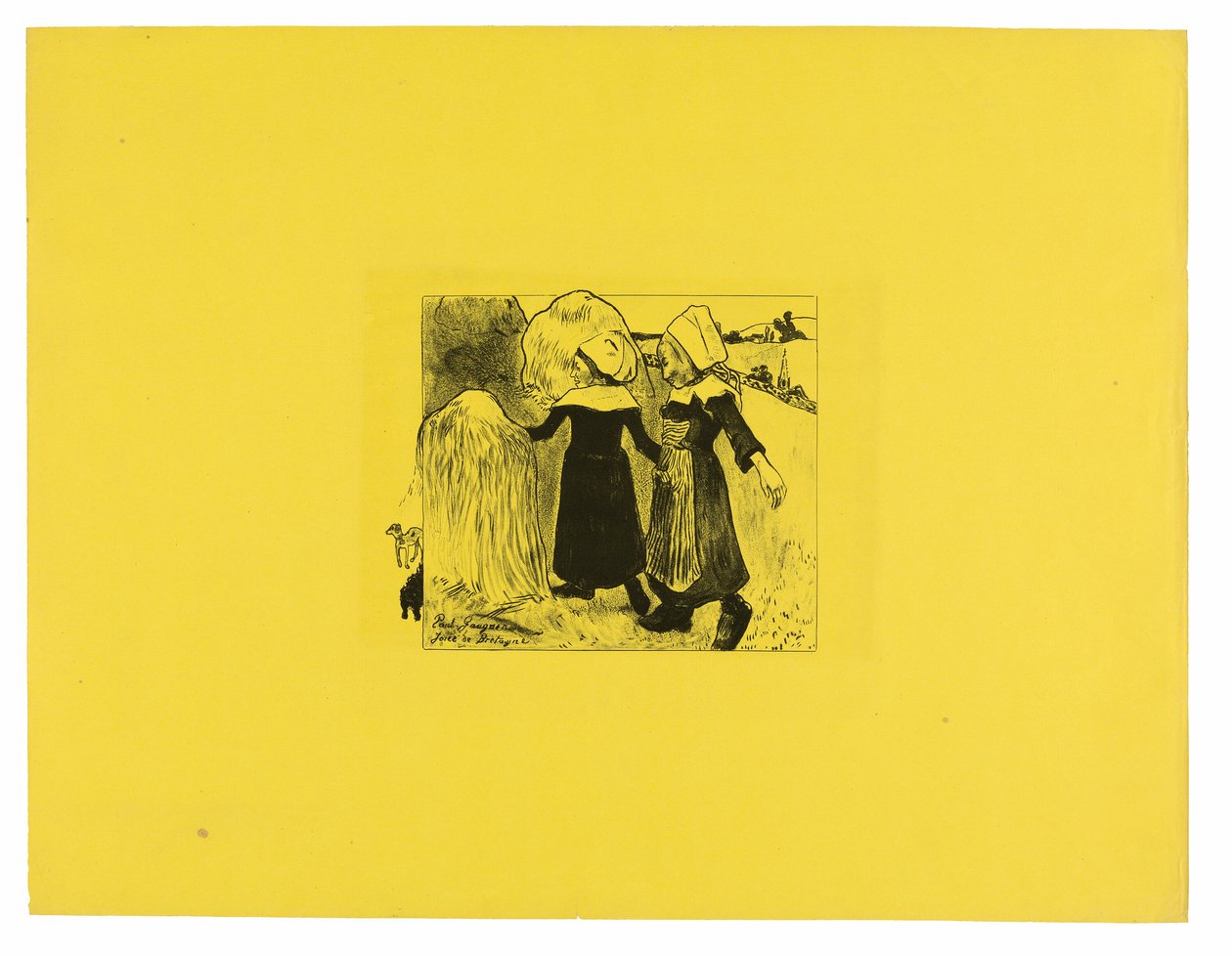 Joies de Bretagne (Radosti z Bretaně), z Volpini Suite od Paul Gauguin