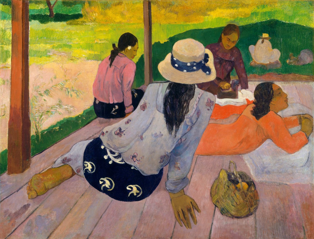 Siesta - obraz Paula Gauguina (1848-1903) od Paul Gauguin