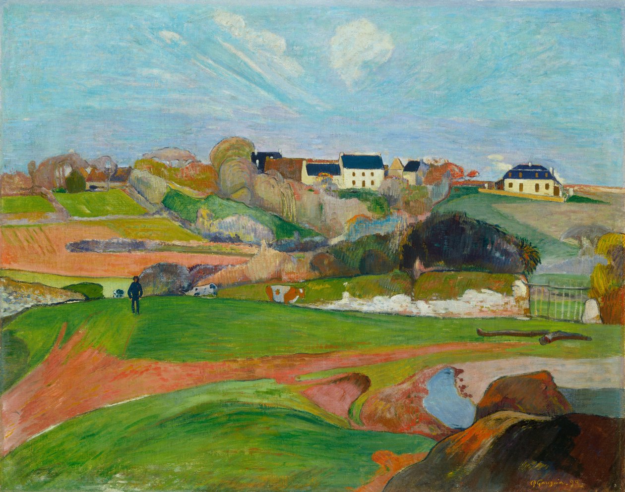 Krajina v Le Pouldu, 1890. od Paul Gauguin