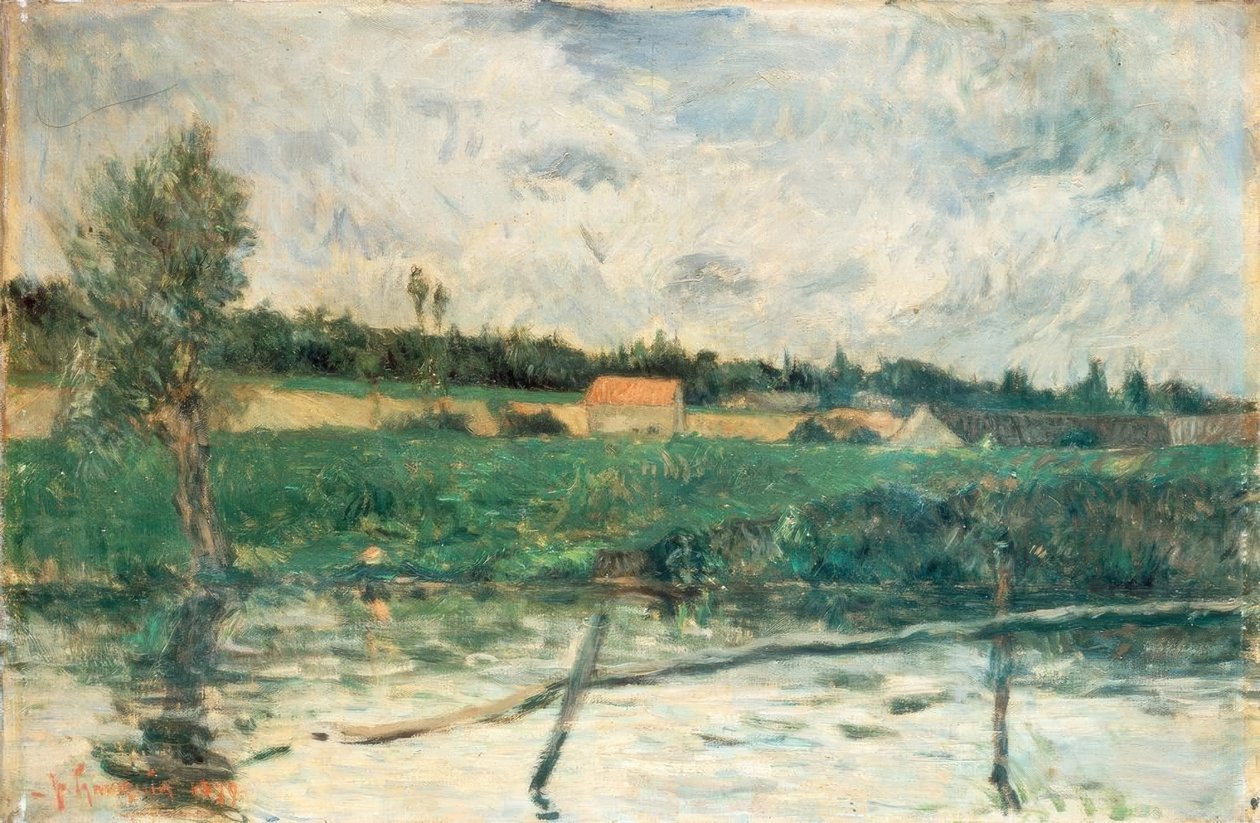 Venkov v Bretani od Paul Gauguin