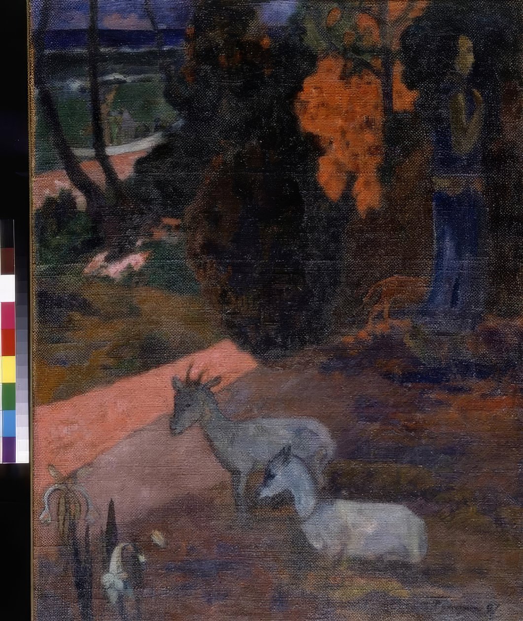 Krajina se dvěma kozami od Paul Gauguin
