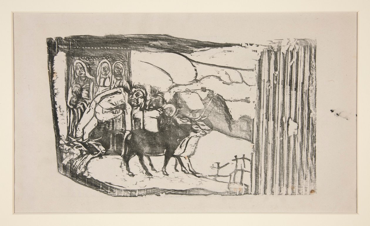 Le Calvaire Breton [Boční svatyně v Bretani] od Paul Gauguin