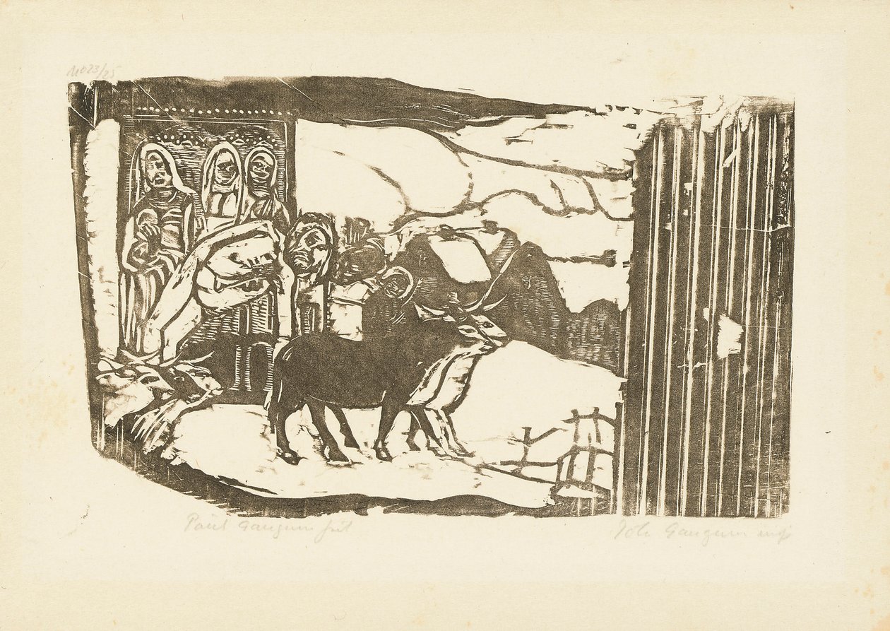 Bretaňská kalvárie, 1898-99 od Paul Gauguin