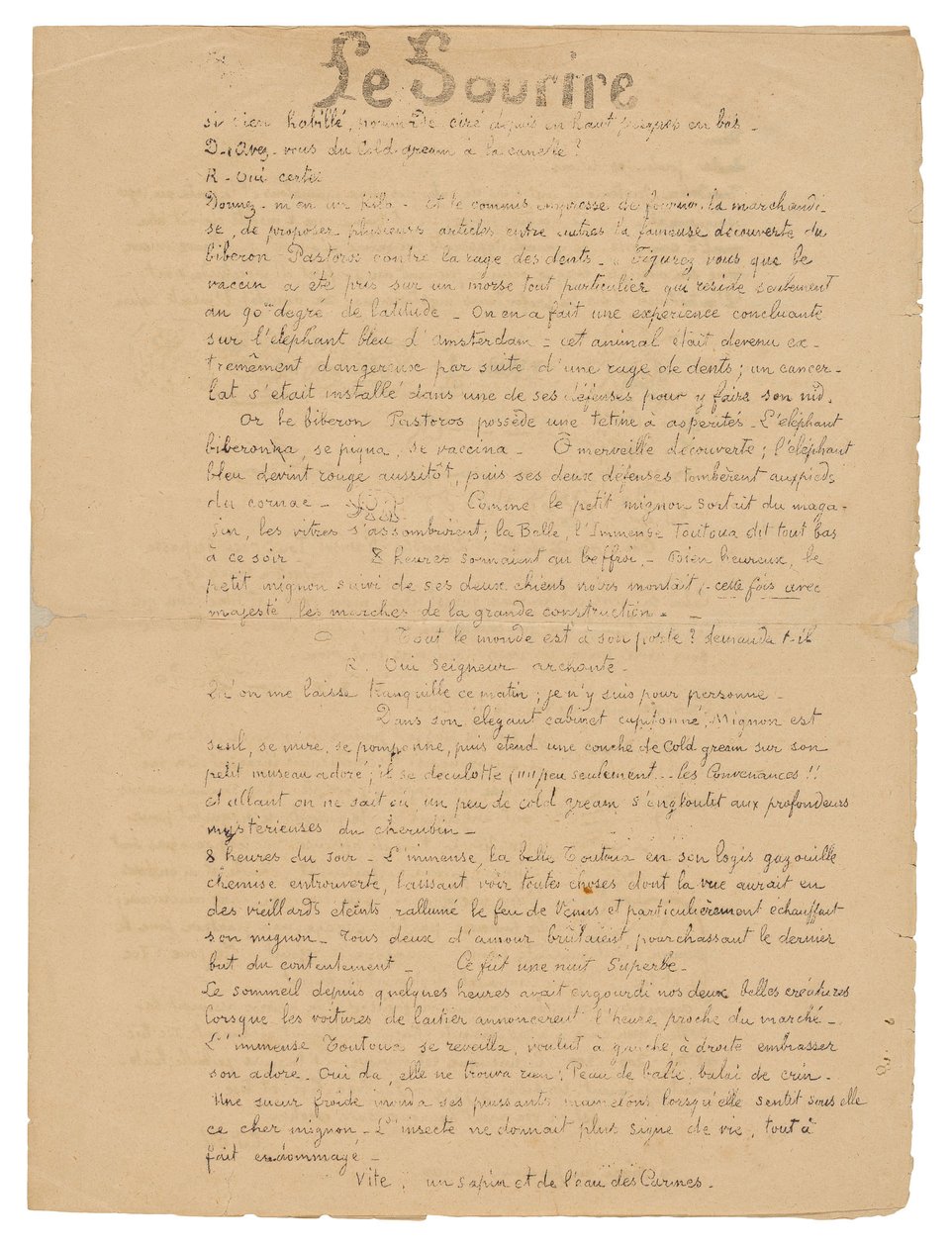 Le sourire: Journal sérieux, 19. září 1899 od Paul Gauguin
