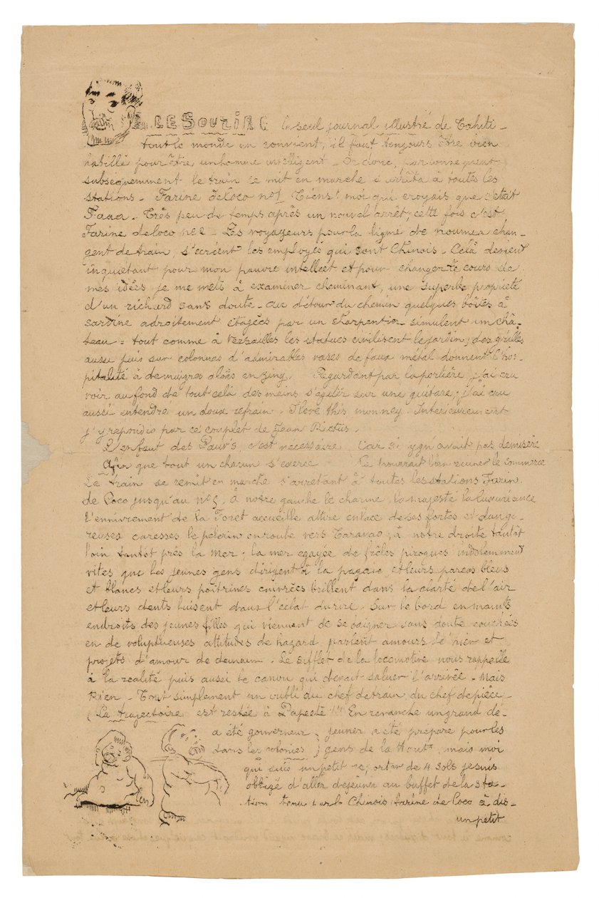 Le sourire: Journal sérieux, 21. srpna 1899 od Paul Gauguin