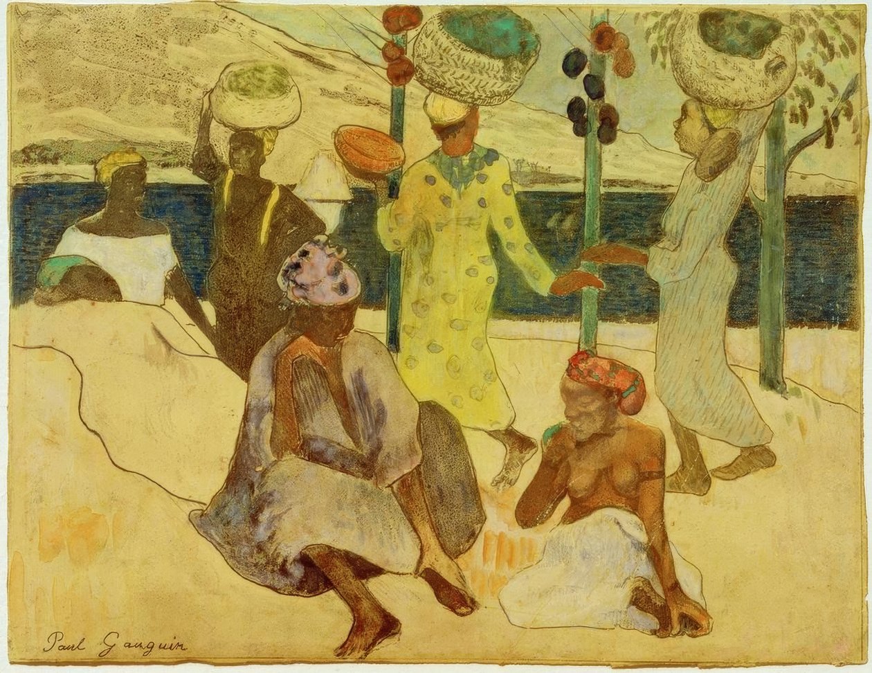 Cikády a mravenci od Paul Gauguin