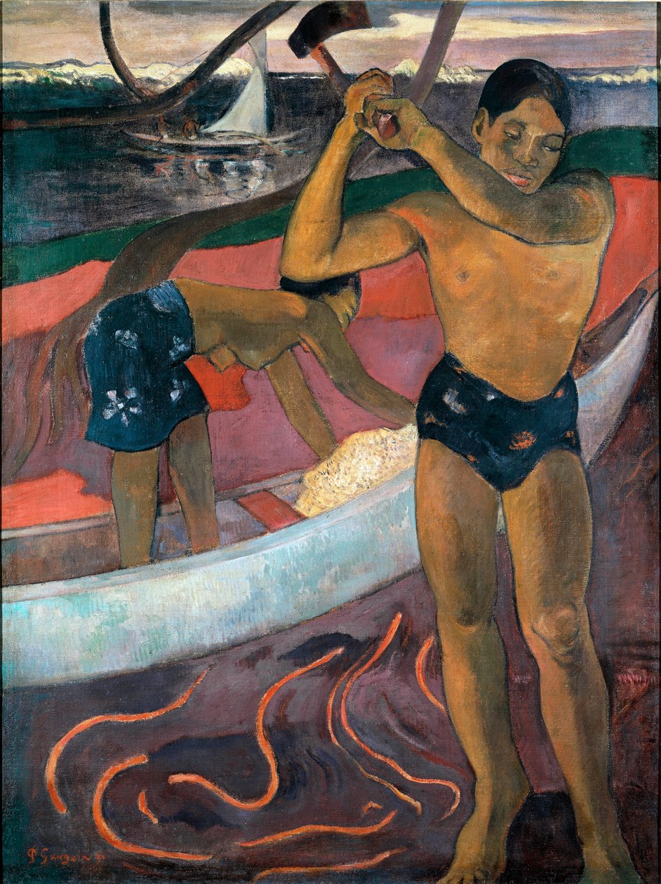Muž s osou Malba Paula Gauguina (1848-1903) od Paul Gauguin