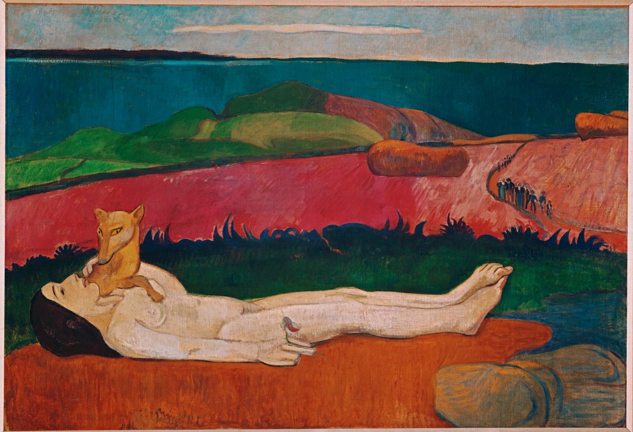 Ztráta panenství (olej na plátně) od Paul Gauguin