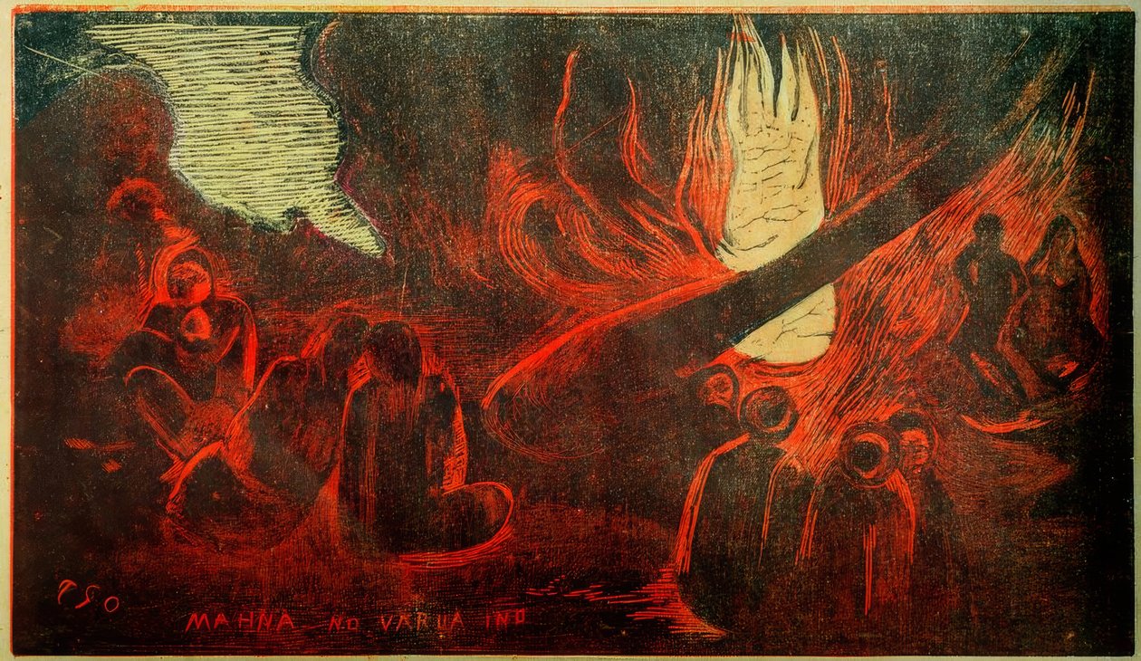 Teplo pro zlé duchy od Paul Gauguin