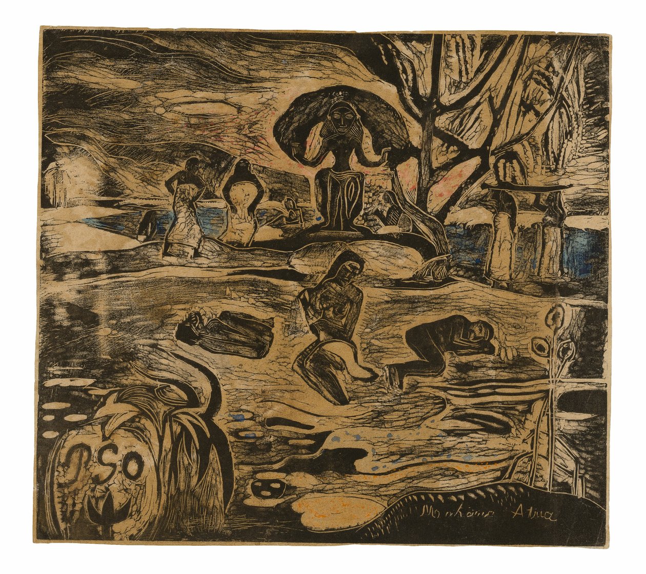 Mahana atua (Boží den) od Paul Gauguin
