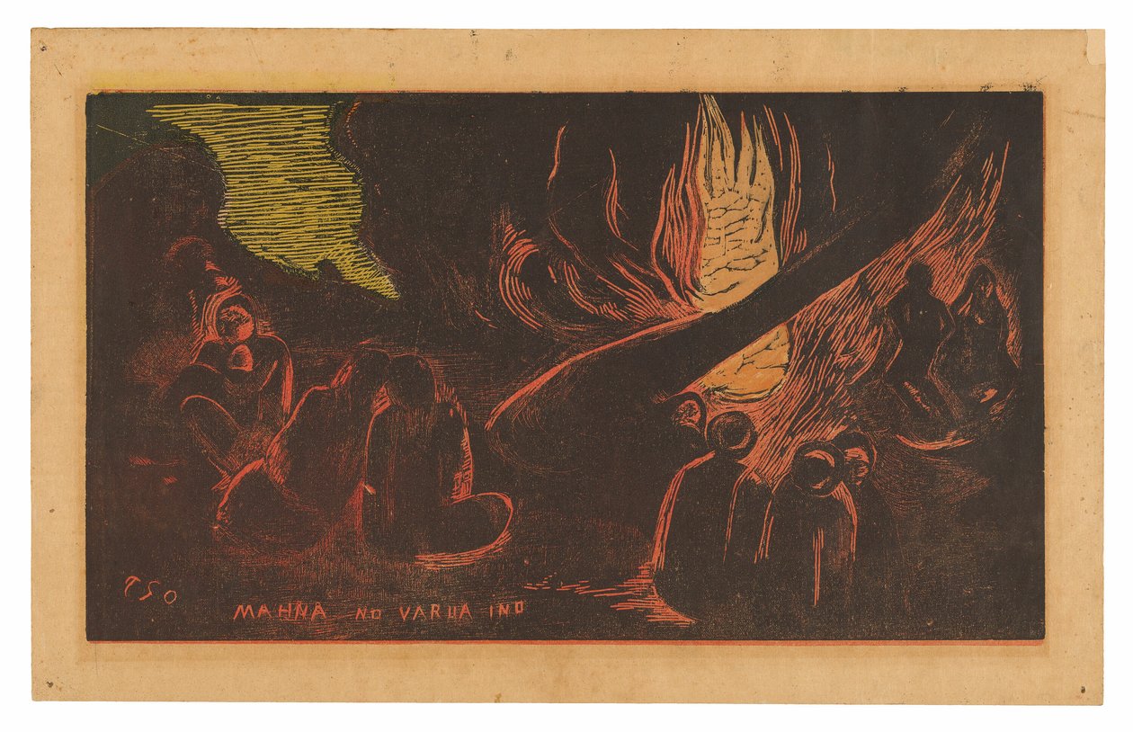 Mahna no varua ino (Ďábel mluví), ze suity Noa Noa od Paul Gauguin