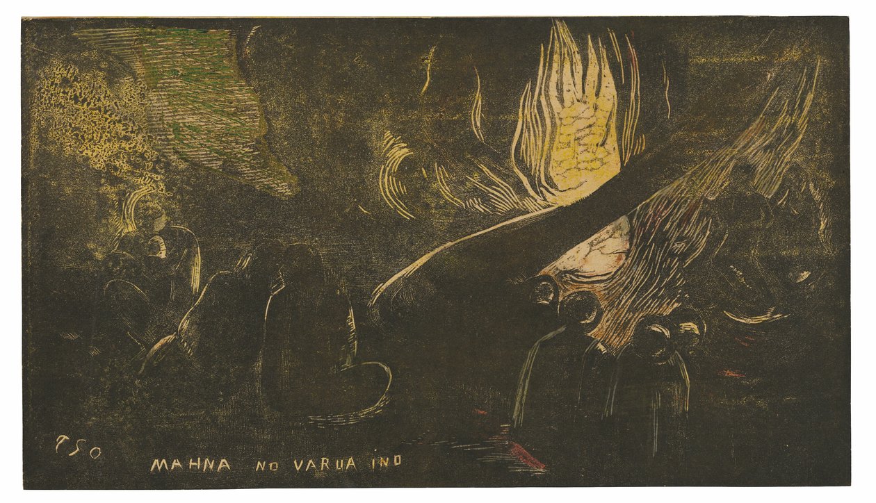 Mahna no varua ino (Ďábel mluví), ze suity Noa Noa od Paul Gauguin